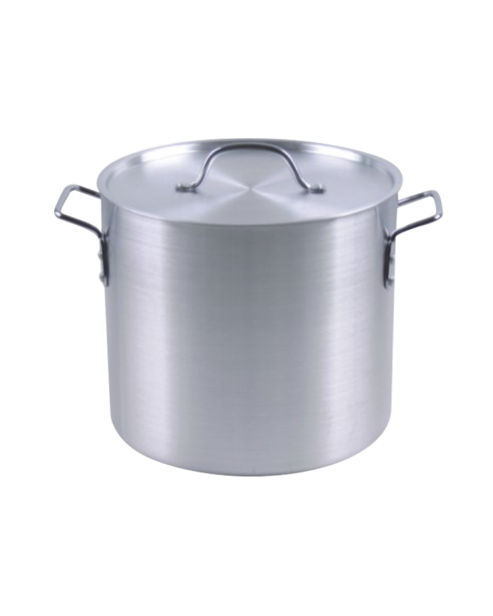 What should I do if the aluminum pot burns black?