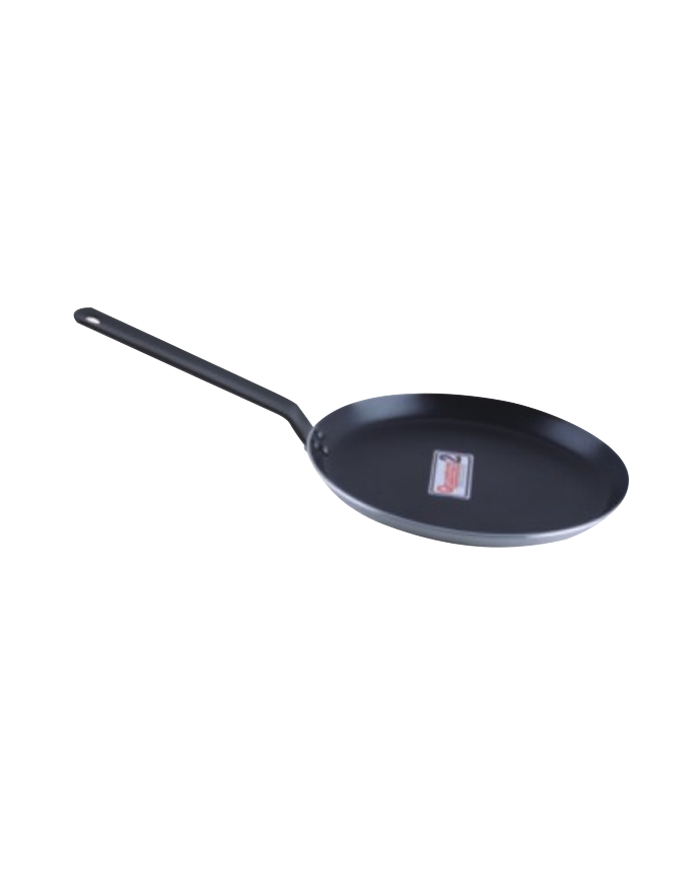 Iron handle flat bottom non-stick frying pan