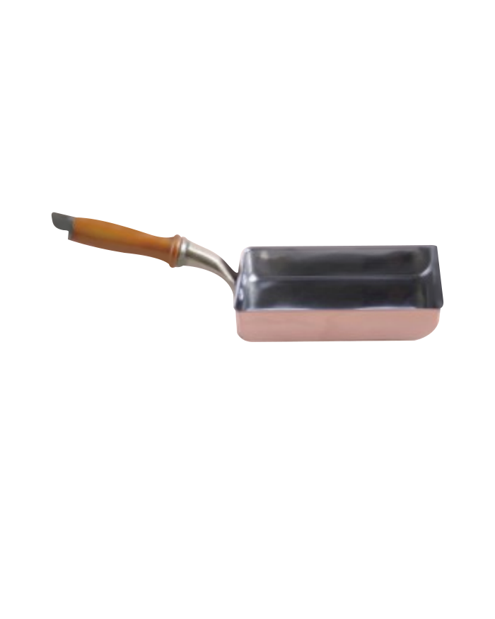 Copper Frying Pan With Holder